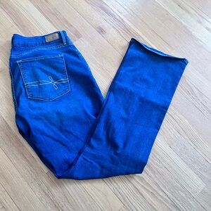 Ladies Size 12M Denizen Levi's Curvy Skinny BOOT Blue Jeans GUC